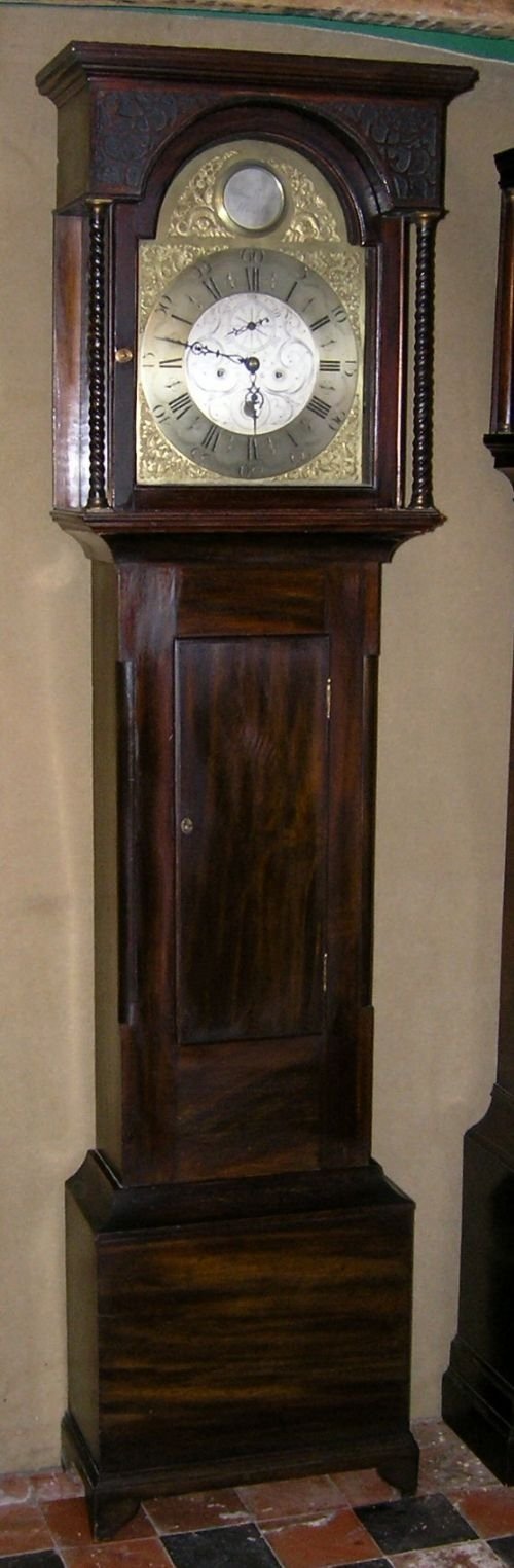 18th Cent Mahogany 8 Day Scottish Longcase Clock